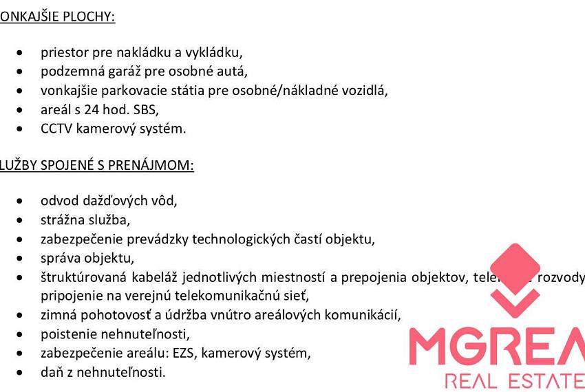 Sklady so zázemím 621m2, Stará Vajnorská