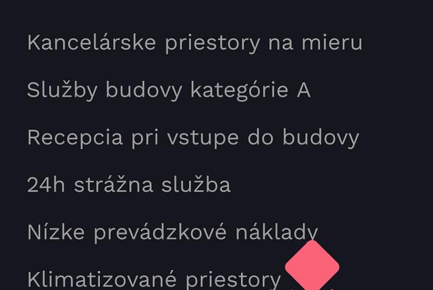 Moderné kancelárske priestory 34m2, Jarošova ul., Nové Mesto