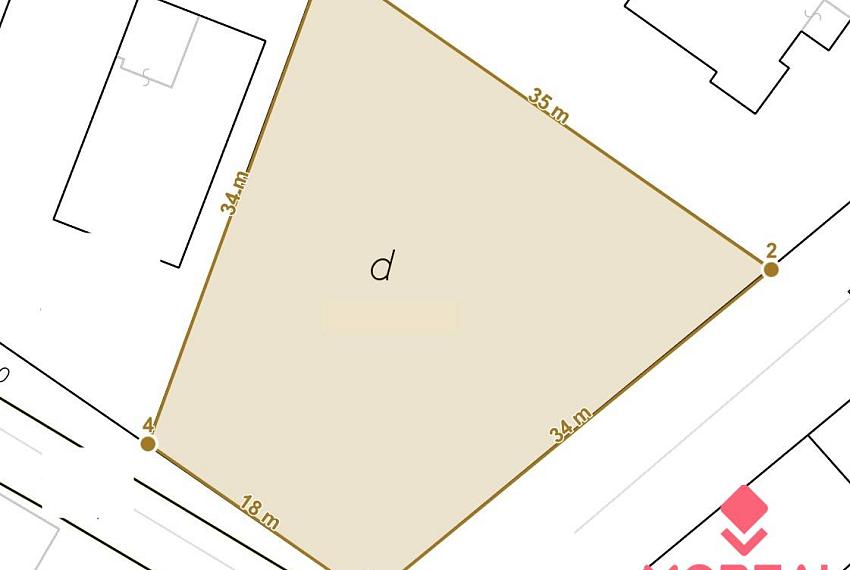 Na predaj stavebný pozemok 861 m² Partizánske – Veľké Bielice